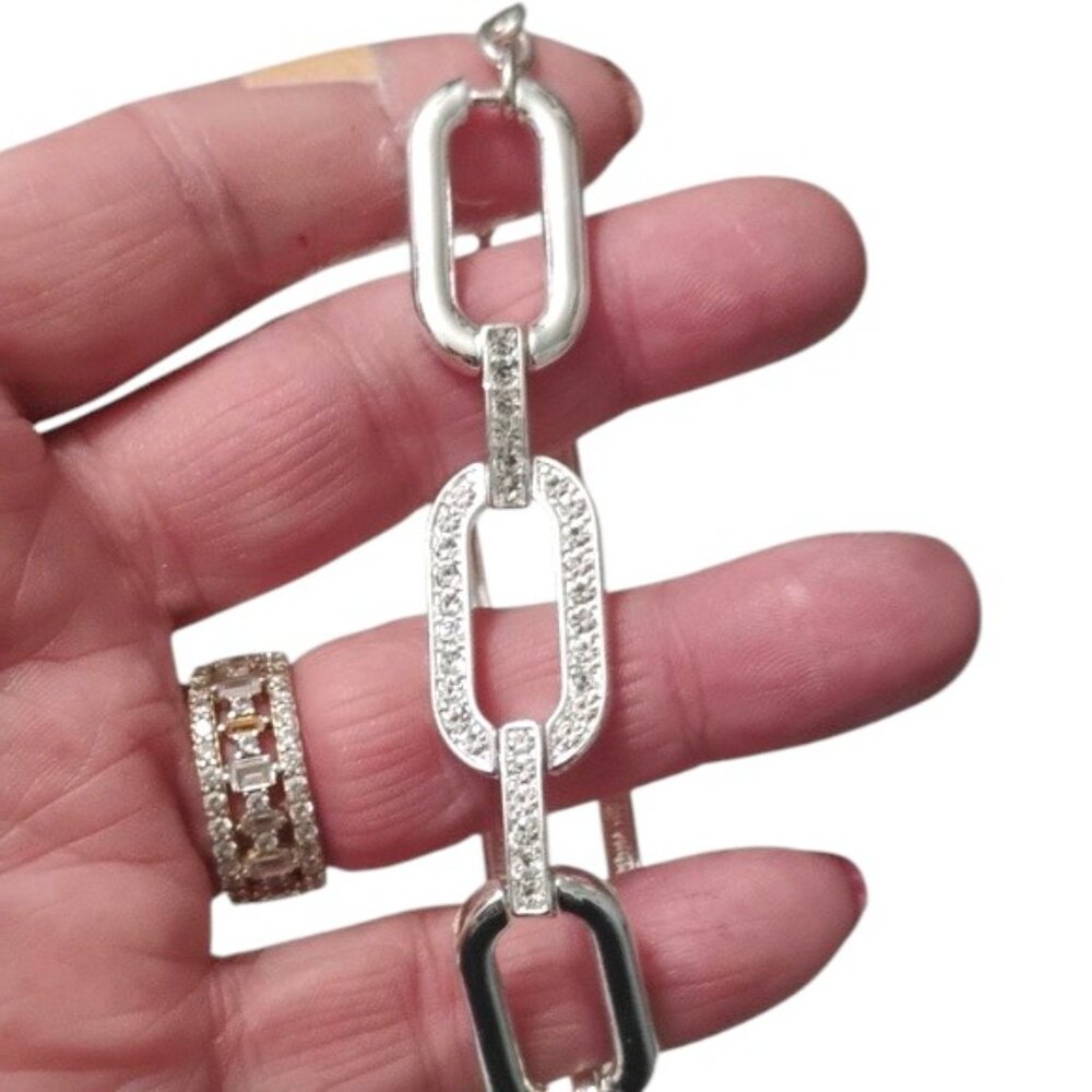 Studio 1886 silver tone chain bracelet
